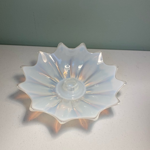 Fostoria Other - Vintage Fostoria Opalescent Heirloom Pattern Candlestick Holder